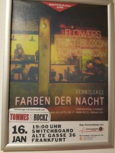 TOMMES on the ROCKZ - musikalische Begleitung zur Vernissage Farben der Nacht